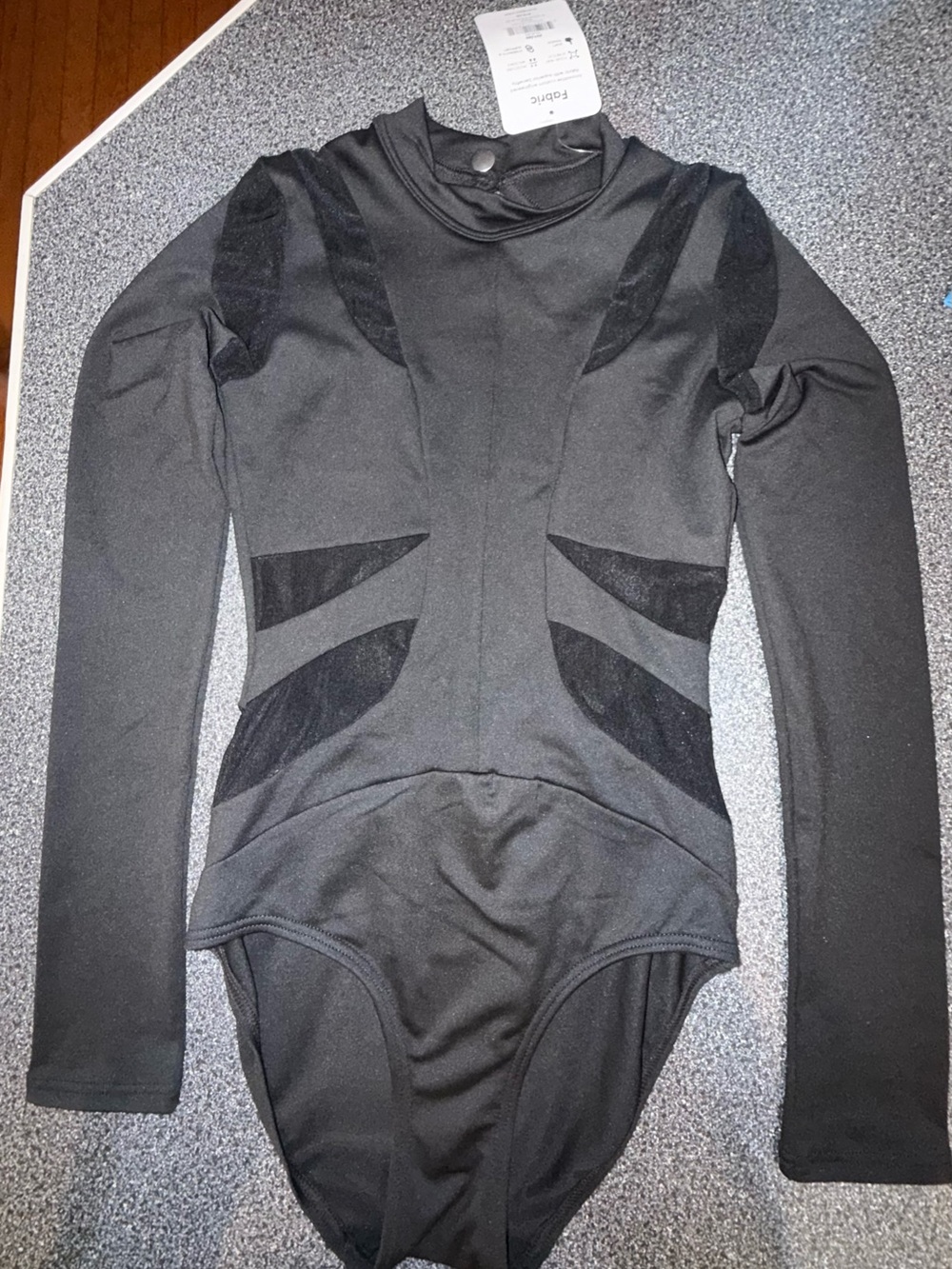 Jo & Jax NWT! Black Long sleeve Leotard Size Adult Small
